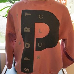 Vintage 80’s dusty rose crew neck sweatshirt, fair condition,